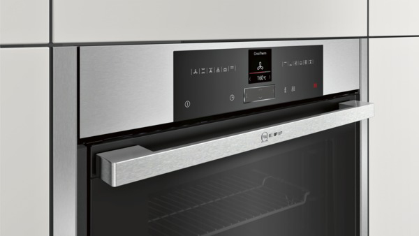 NEFF B55CR22N0, Einbaubackofen (Einbaugerät, 71 l, 596 mm breit), Slide&Hide