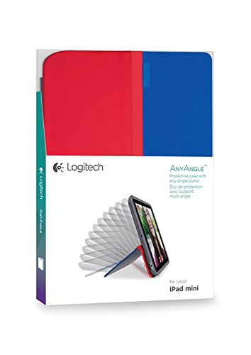 LOGITECH Any Angle, Bookcover, Apple, iPad mini, iPad 2, iPad 3, Blau/Rot