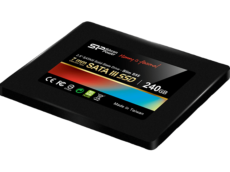 6 Festplatte, Slim SSD 240 SILICON 2,5 POWER intern Gbps, SATA Zoll, SP240GBSS3S55S25 S55 GB