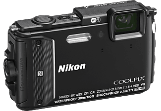 NIKON COOLPIX AW 130 Kompaktkamera Schwarz, 16 Megapixel, 5x opt. Zoom, OLED, WLAN