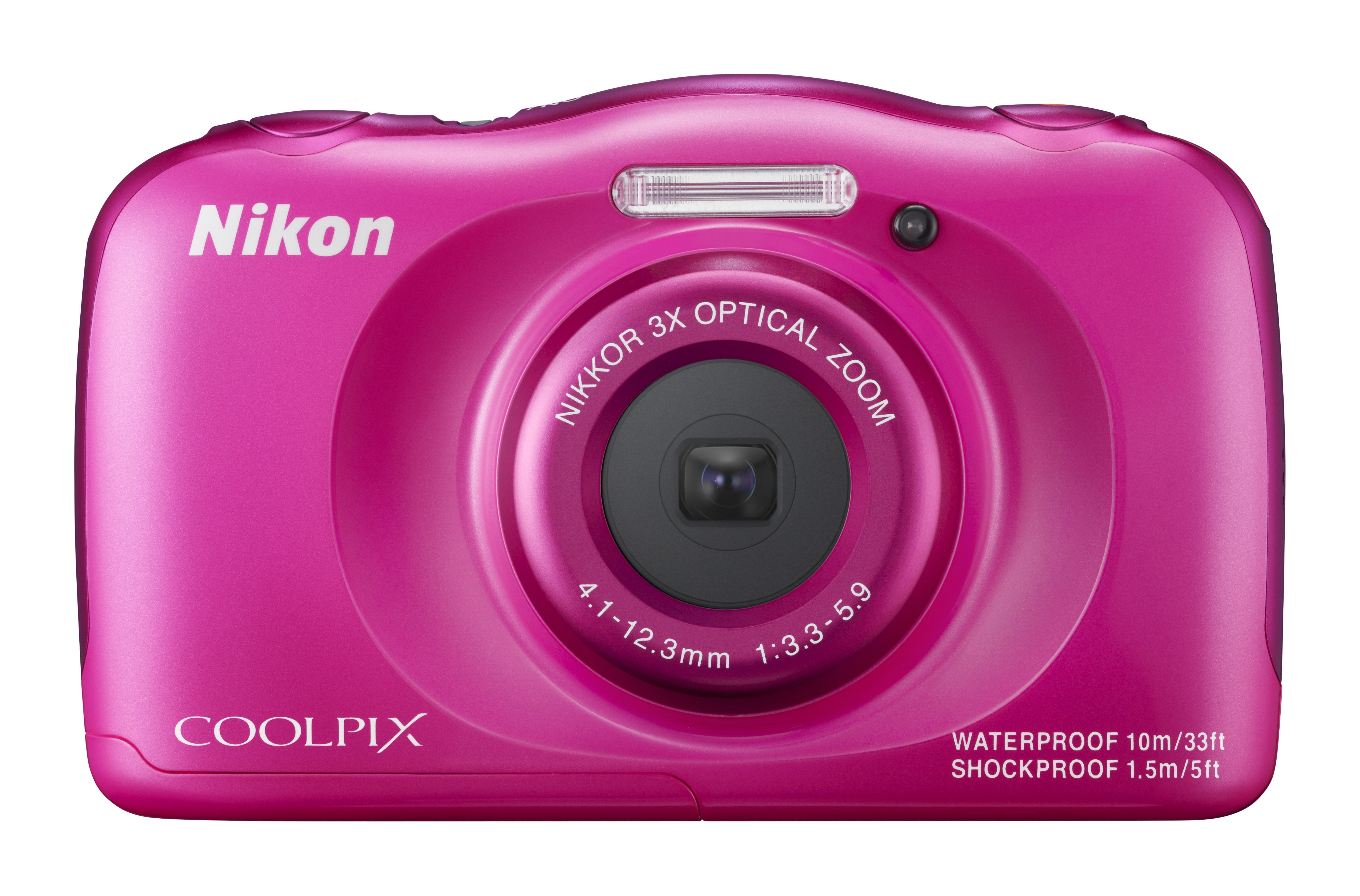 NIKON COOLPIX S33 Kompaktkamera Pink, 3x opt. Zoom, TFT-LCD