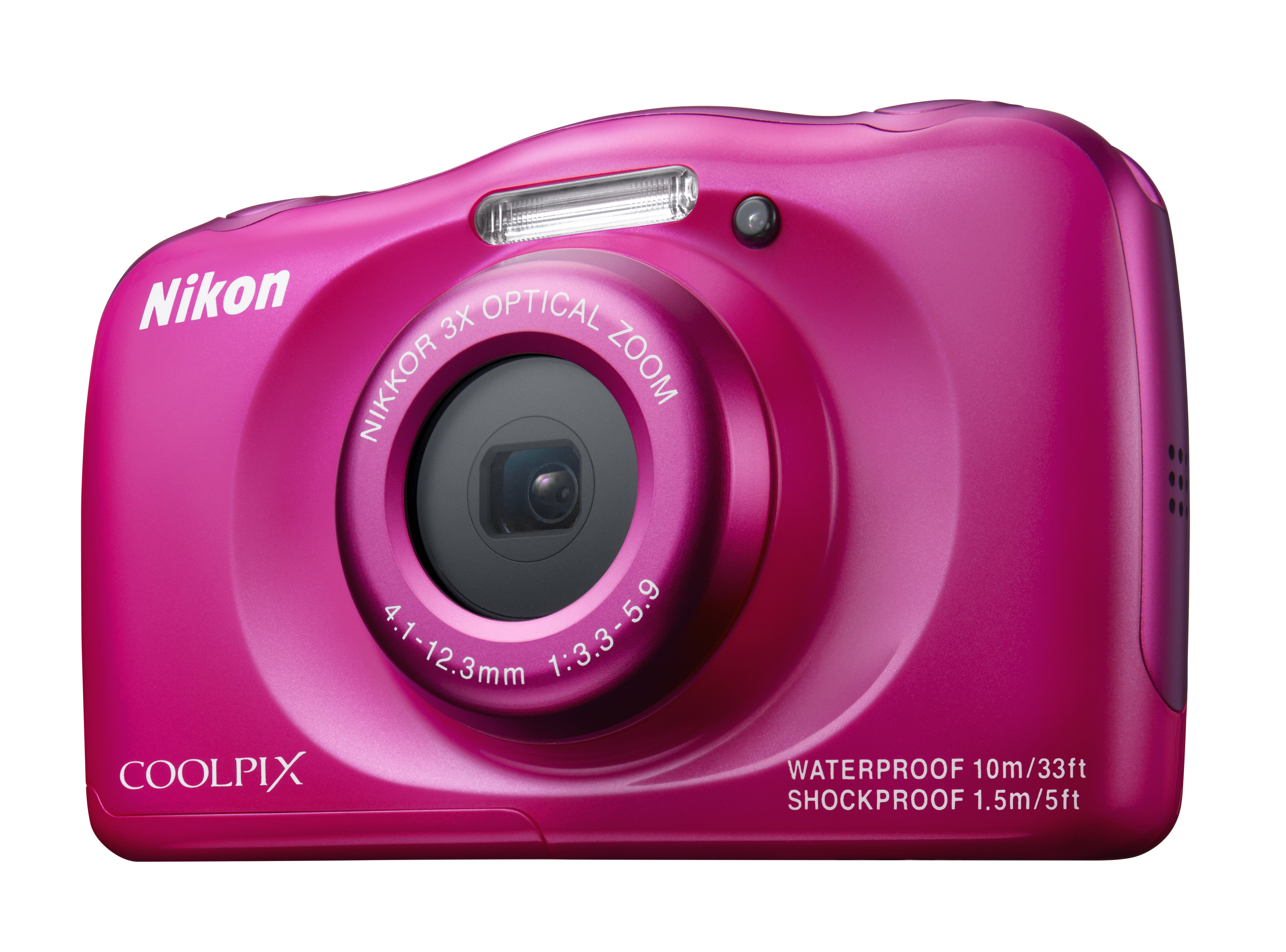 NIKON COOLPIX S33 Kompaktkamera Pink, 3x opt. Zoom, TFT-LCD