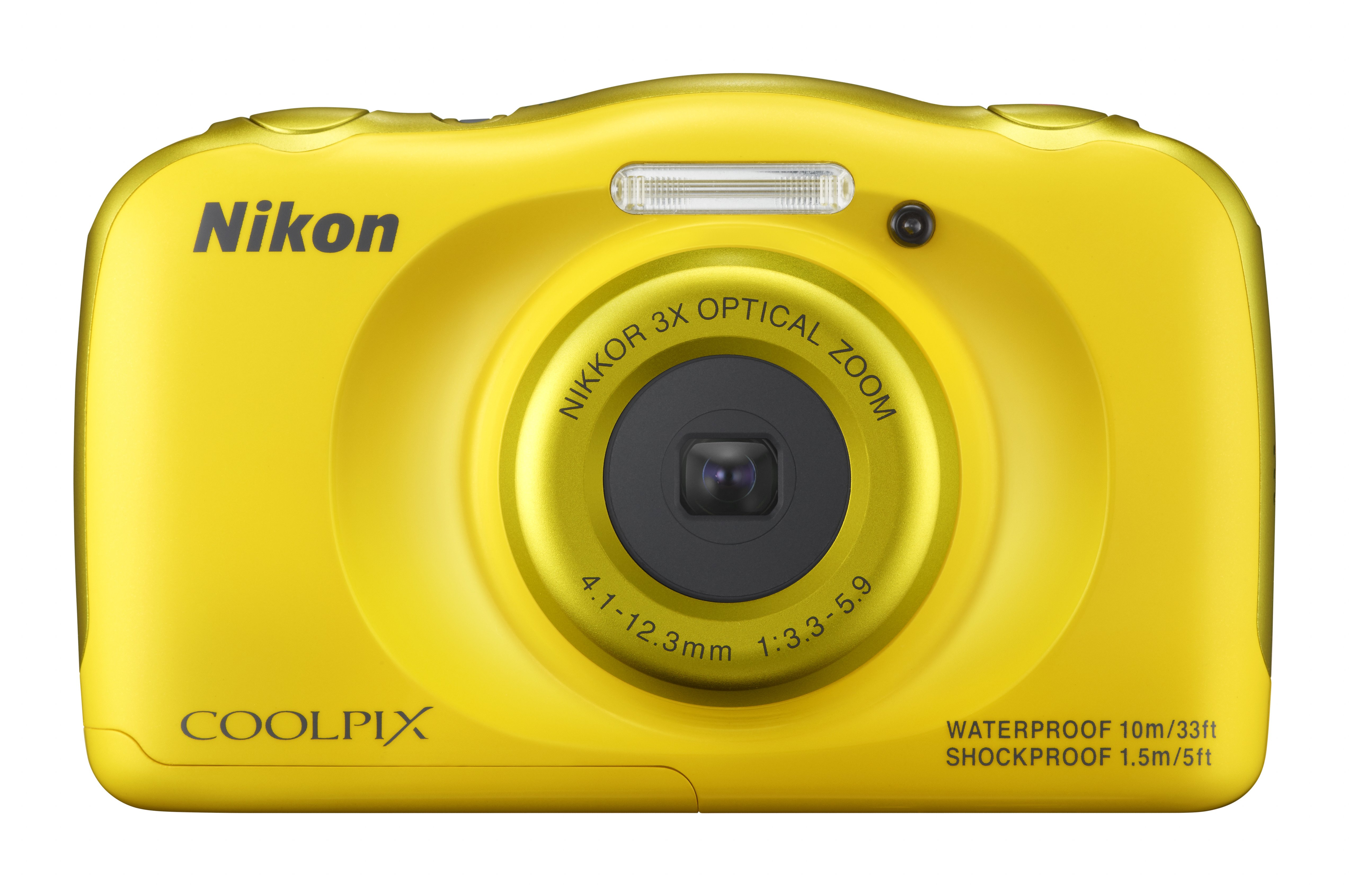 NIKON COOLPIX S33 Kompaktkamera Gelb, 3x opt. Zoom, TFT-LCD