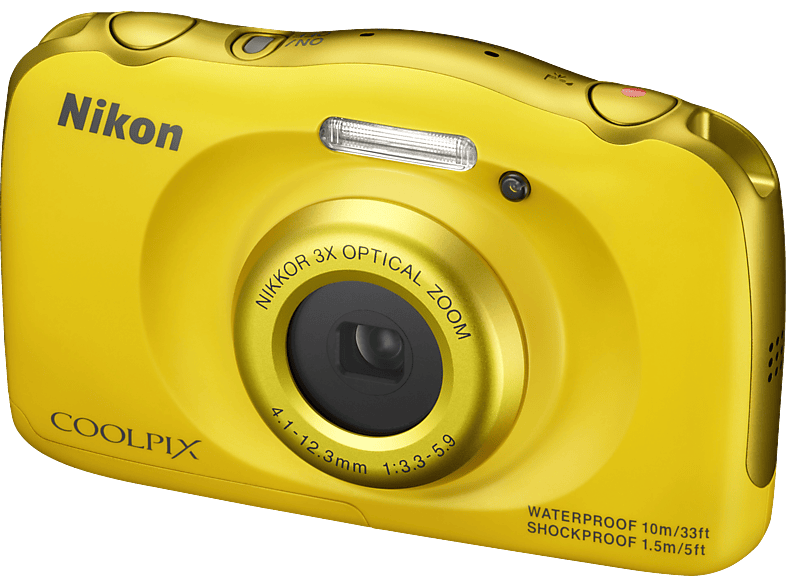 A1007 Nikon COOLPIX S33 2台セット NIKON COOLPIX S33 Kompaktkamera Gelb, 3x opt. Zoom, TFT-LCD | SATURN