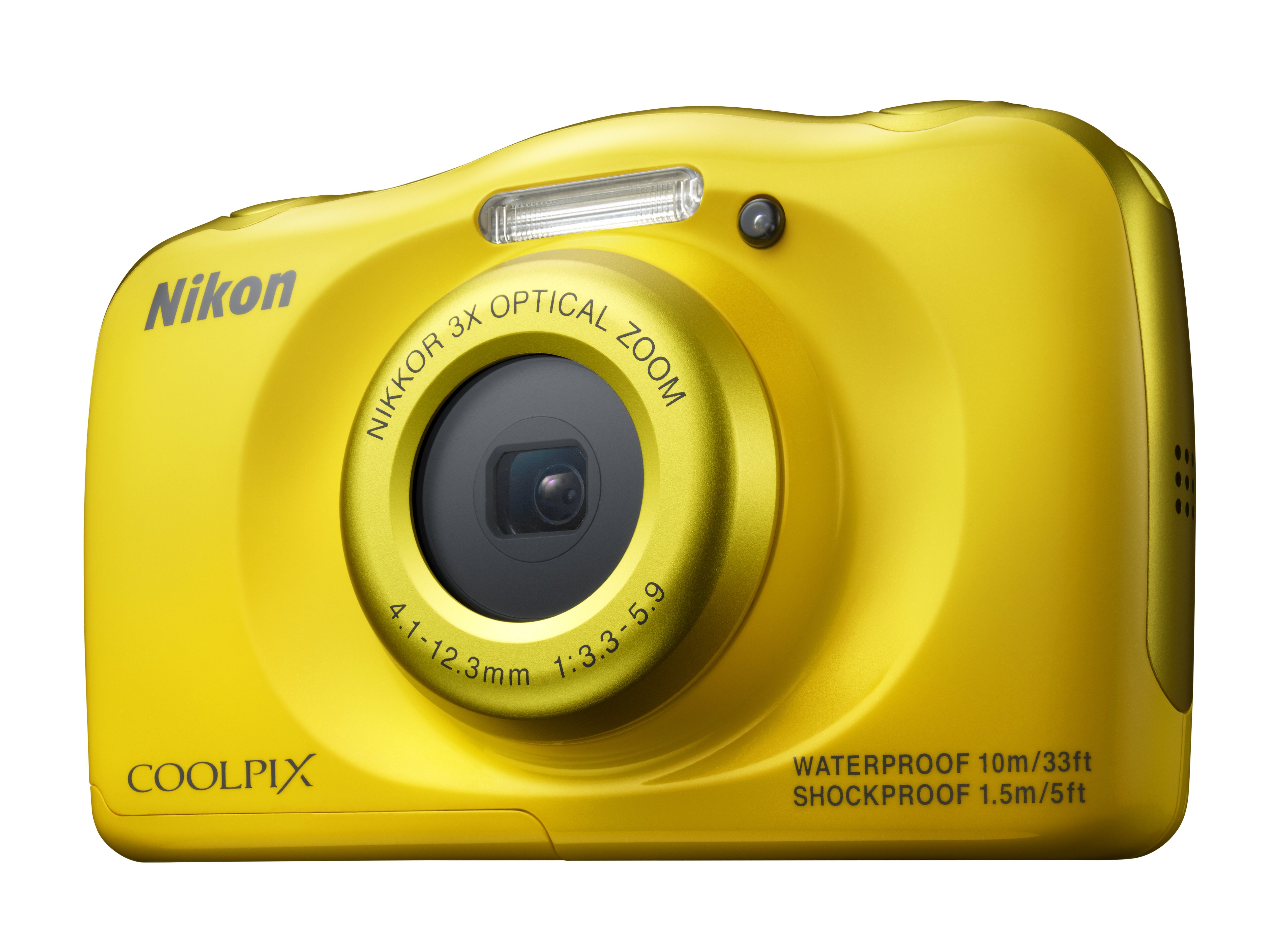 NIKON COOLPIX S33 Kompaktkamera Gelb, 3x opt. Zoom, TFT-LCD