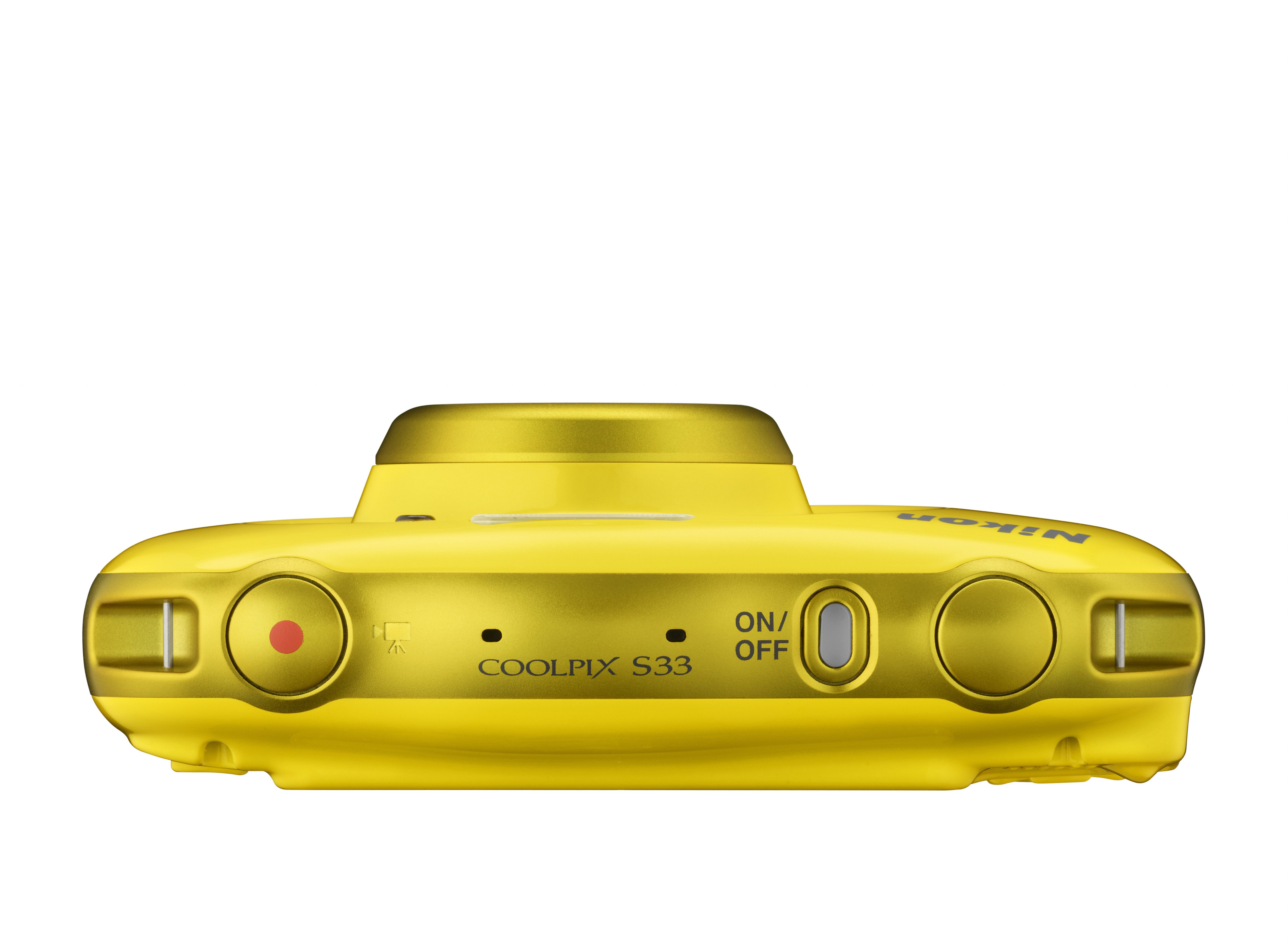 NIKON COOLPIX S33 Kompaktkamera Gelb, 3x opt. Zoom, TFT-LCD