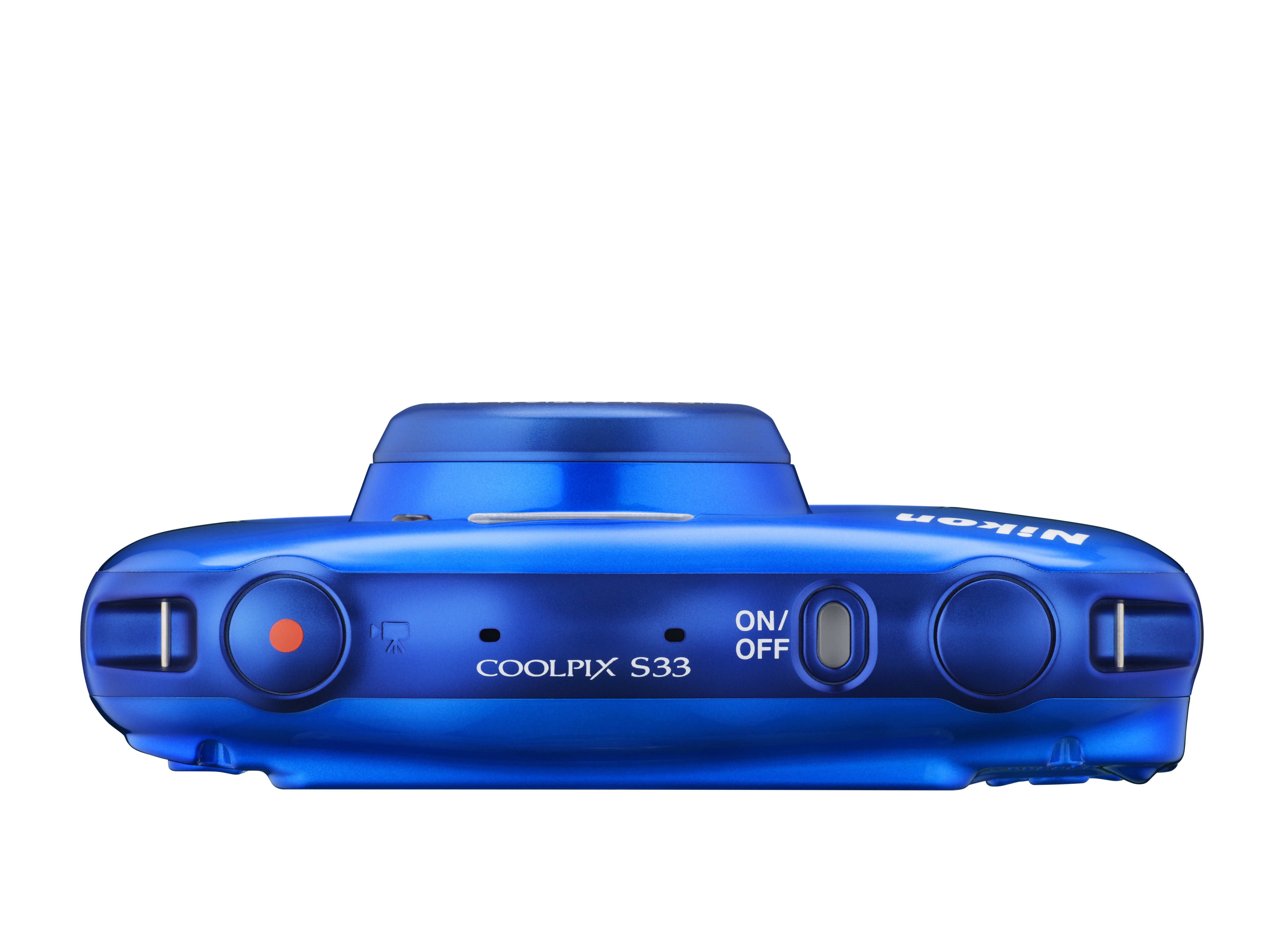NIKON COOLPIX S33 Kompaktkamera Blau, 3x opt. Zoom, TFT-LCD