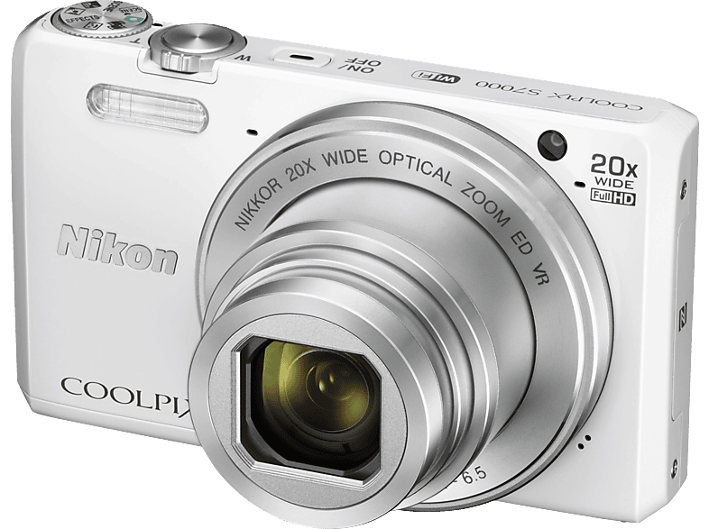 4044 Nikon COOLPIX S7000 ホワイト デジカメ NIKON COOLPIX S7000 Kompaktkamera Weiß, 20x opt. Zoom, TFT-LCD
