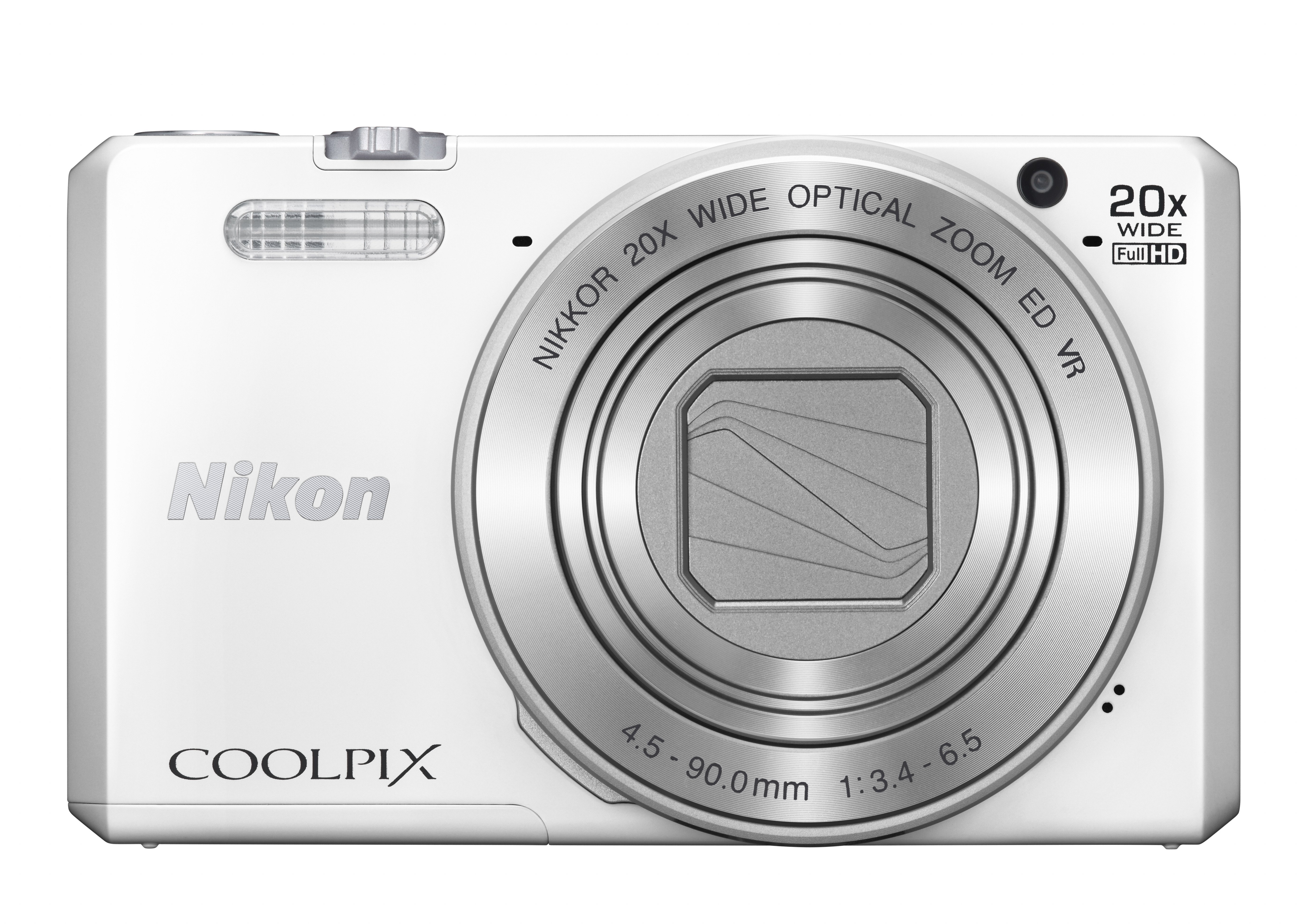 NIKON COOLPIX S7000 Kompaktkamera Weiß, 20x opt. Zoom, TFT-LCD, WLAN