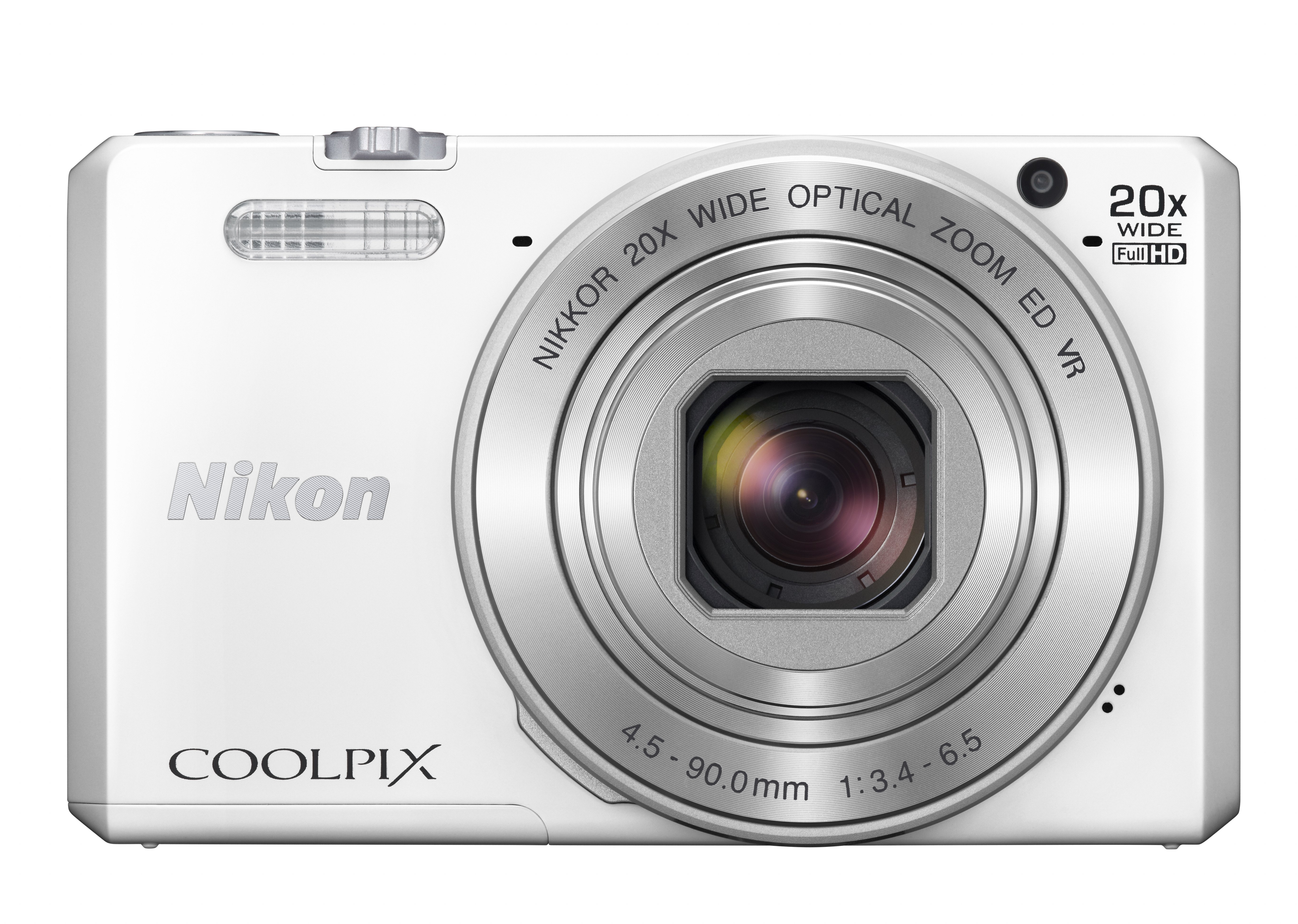 NIKON COOLPIX S7000 Kompaktkamera Weiß, 20x opt. Zoom, TFT-LCD, WLAN