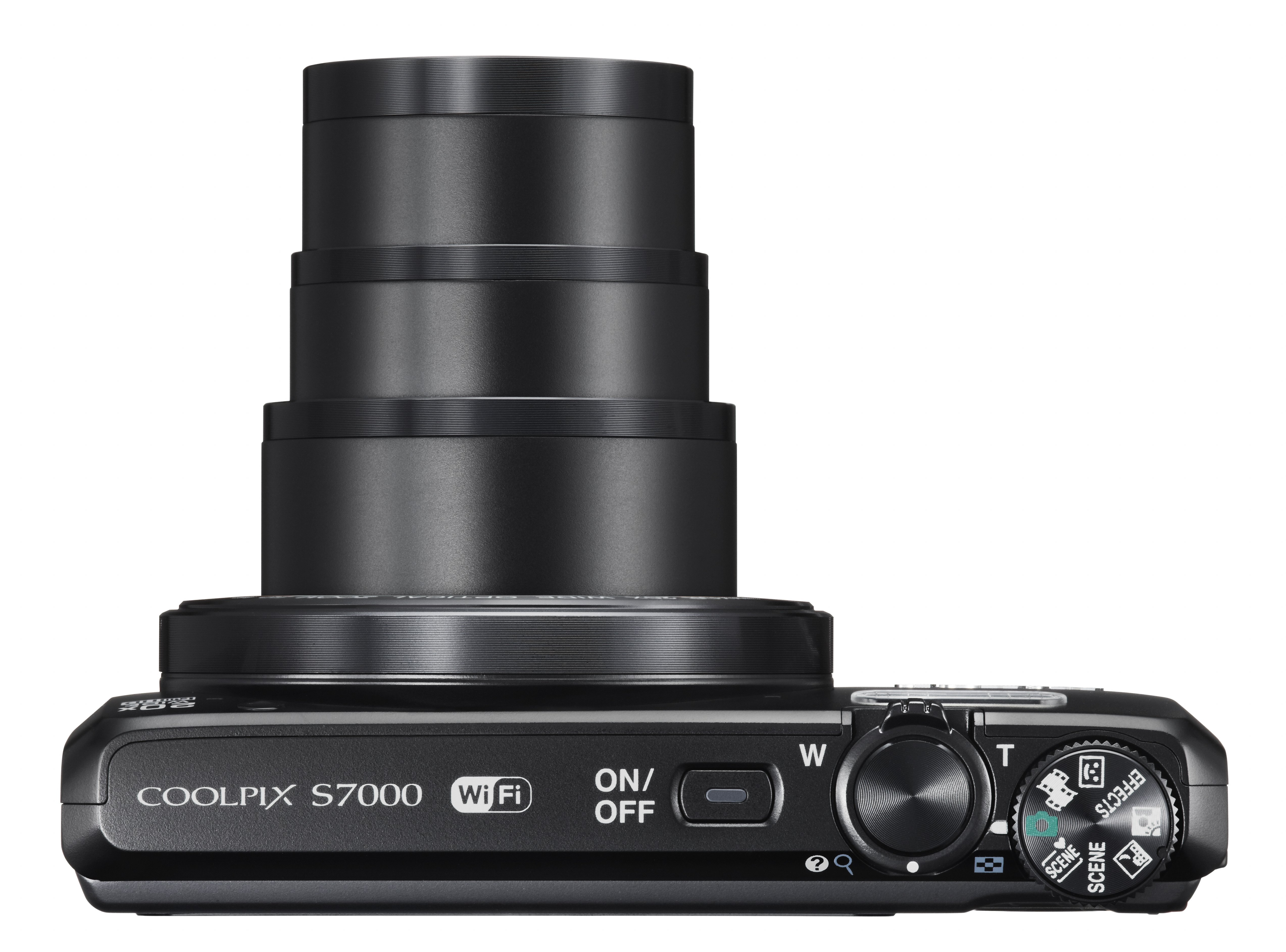 NIKON COOLPIX S7000 Kompaktkamera Schwarz, 20x opt. Zoom, TFT-LCD, WLAN