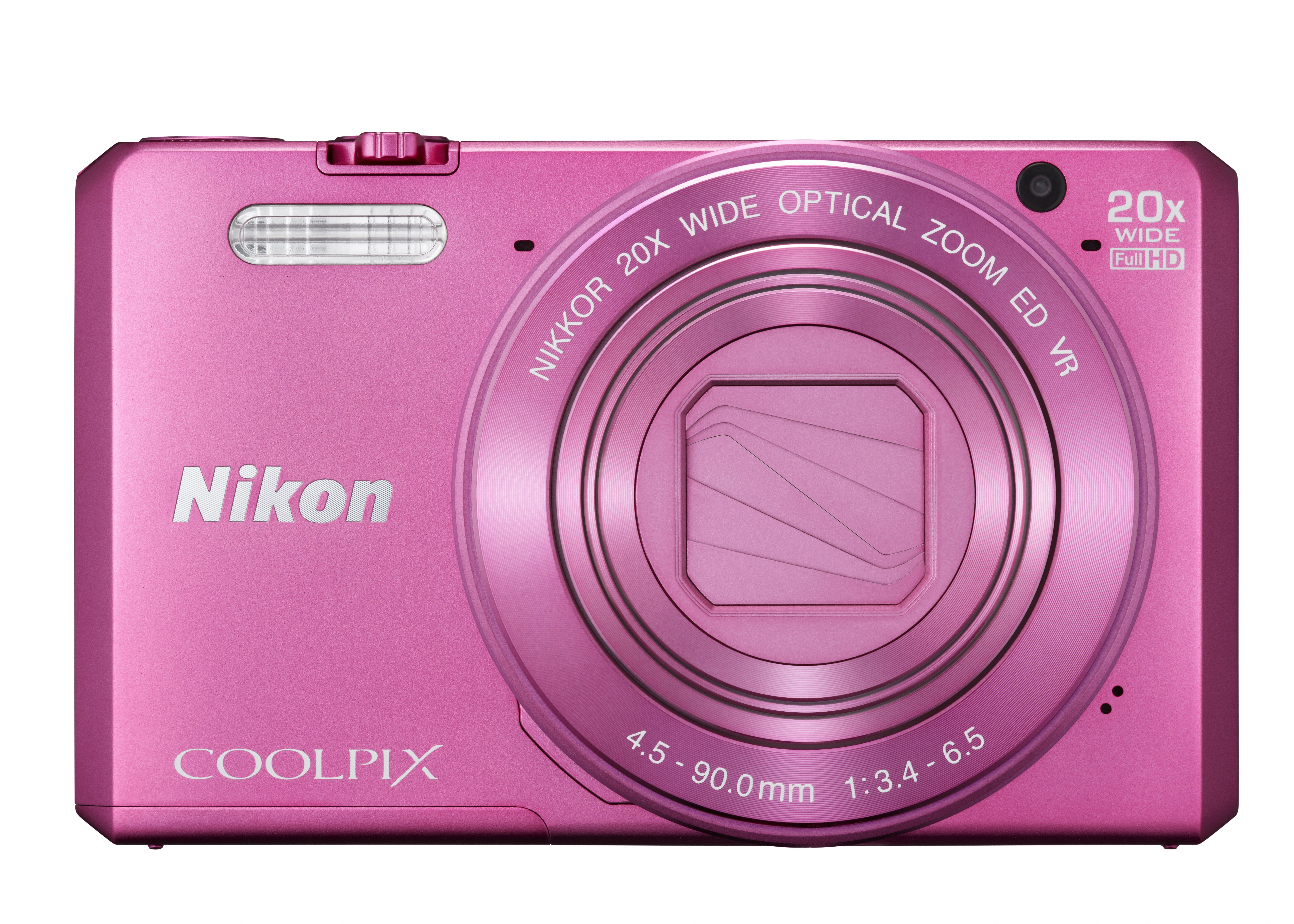 NIKON COOLPIX S7000 Kompaktkamera Pink, 20x opt. Zoom, TFT-LCD, WLAN