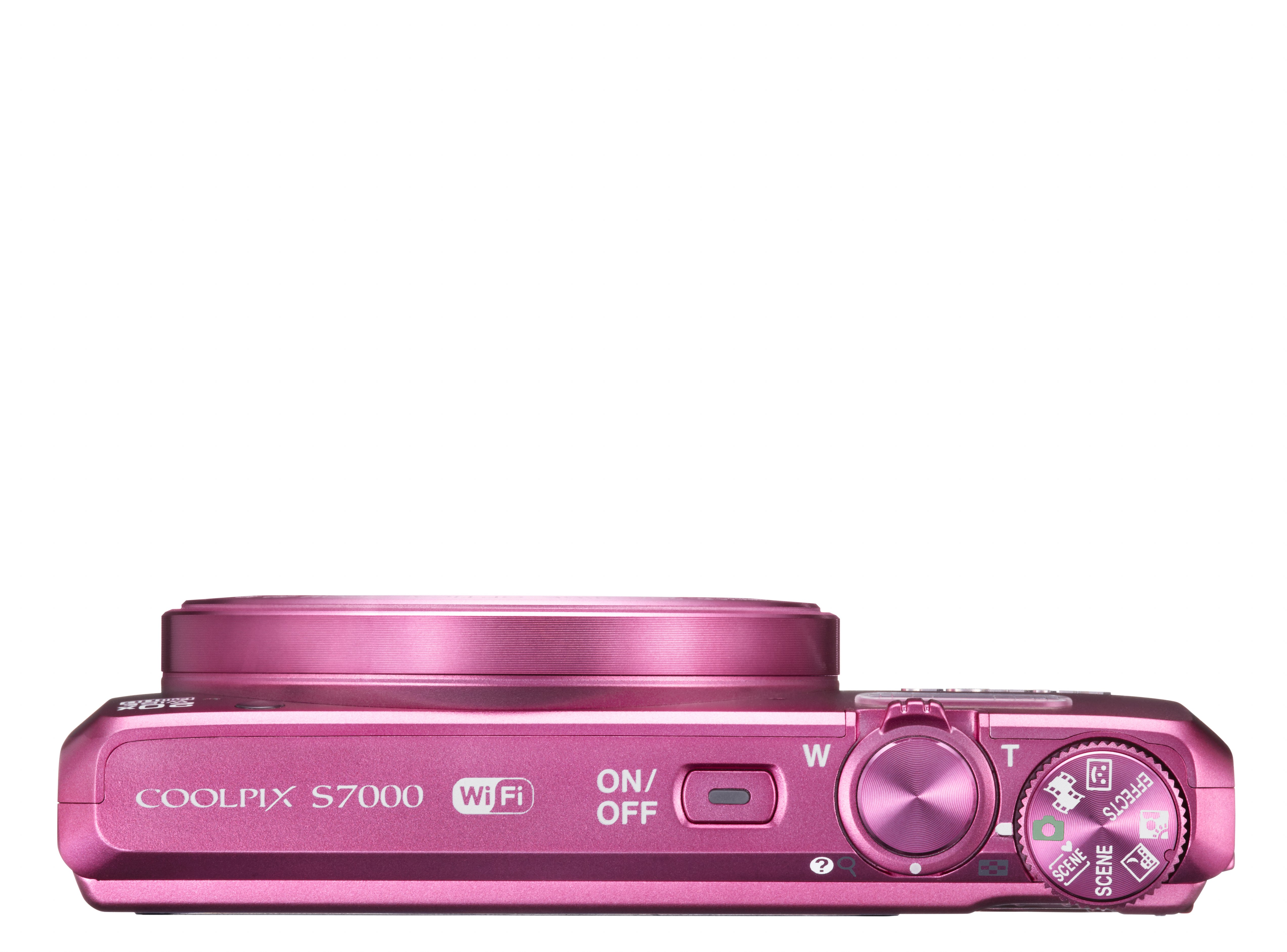 NIKON COOLPIX S7000 Kompaktkamera Pink, 20x opt. Zoom, TFT-LCD, WLAN