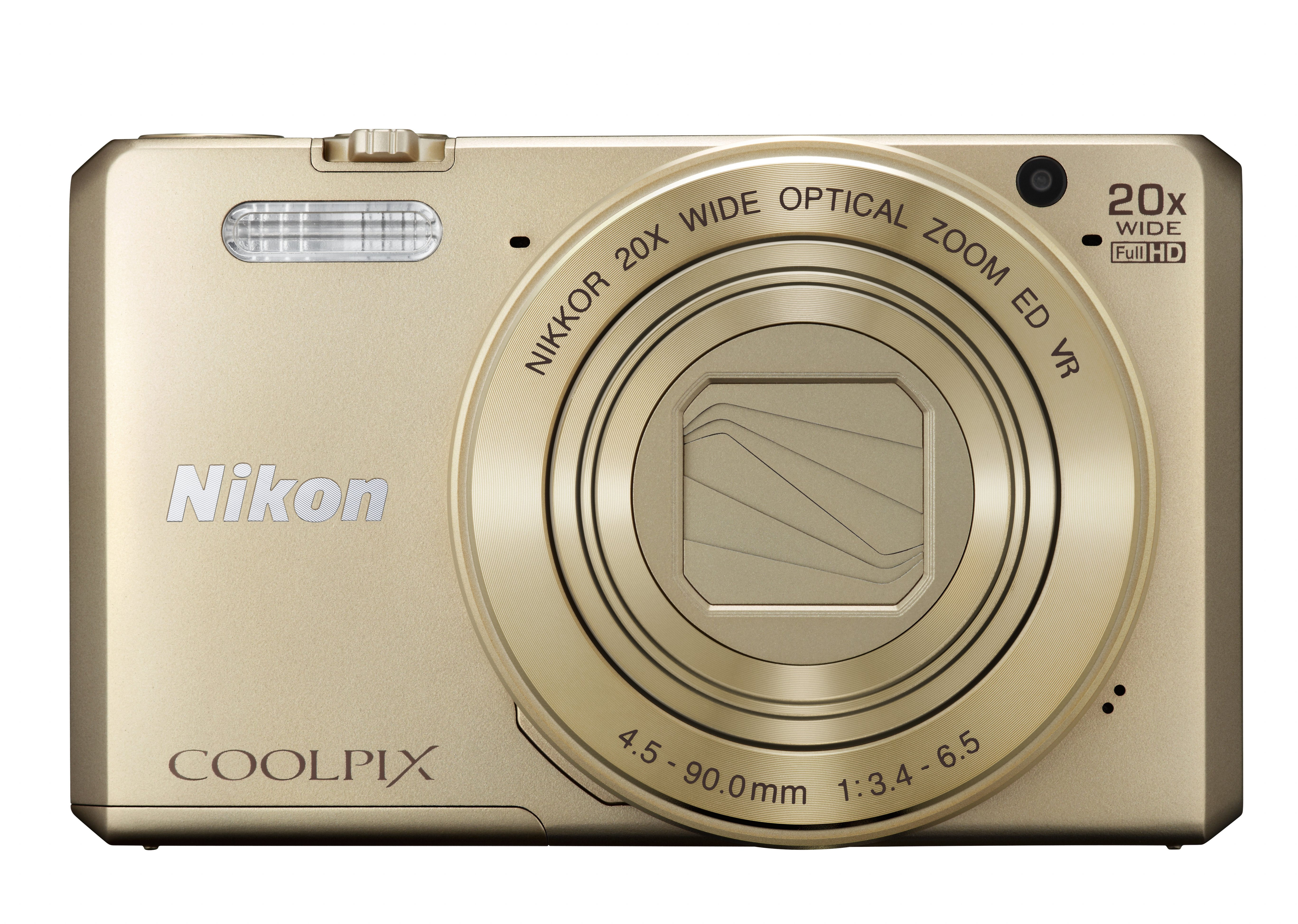 NIKON COOLPIX S7000 Kompaktkamera Gold, 20x opt. Zoom, TFT-LCD, WLAN