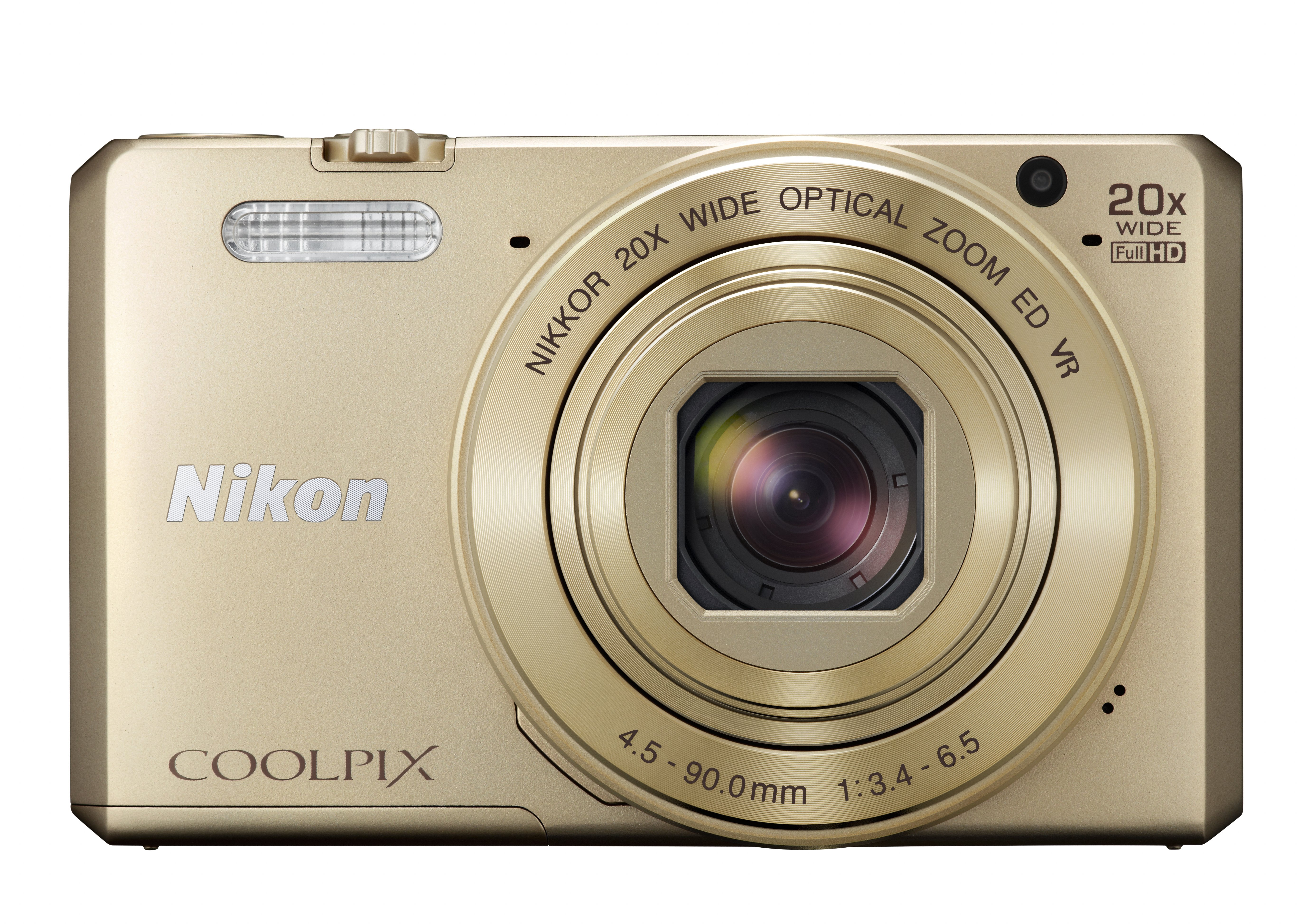 NIKON COOLPIX S7000 Kompaktkamera Gold, 20x opt. Zoom, TFT-LCD, WLAN