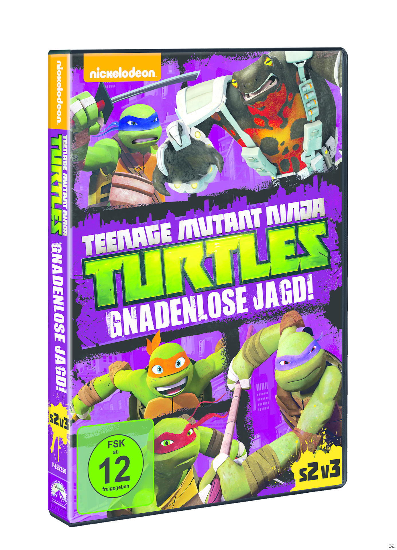 Teenage Mutant Ninja Turtles DVD-Hülle mit Zeichentrickfiguren und Text.