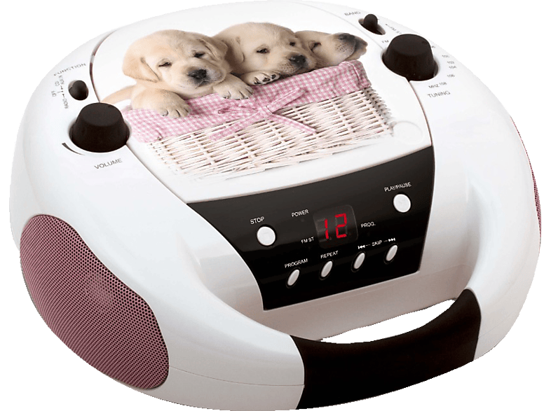 BIGBEN Draagbare radio CD print Dogs (CD52DOGS)