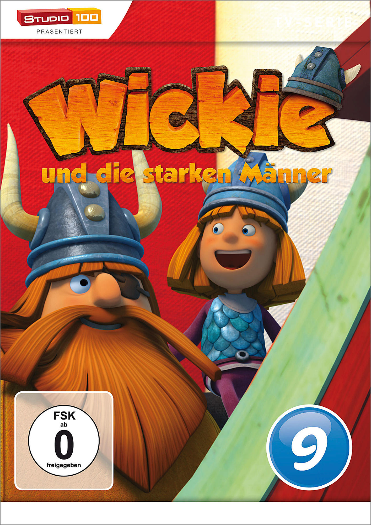 DVD-Cover für den Animationsfilm 'Wickie und die starken Männer'.