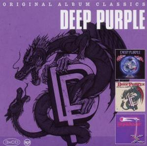 Albumcover von Deep Purple mit einem Drachen und dem Logo der Band. Drei CDs sind enthalten.