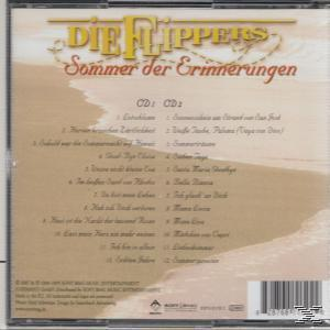 CD-Cover mit Strandszene und Titelliste. Titel: 'Sommer der Erinnerungen' von Die Flippers.