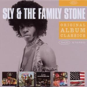 Albumcover: Sly & The Family Stone, mit mehreren Albumcovern.