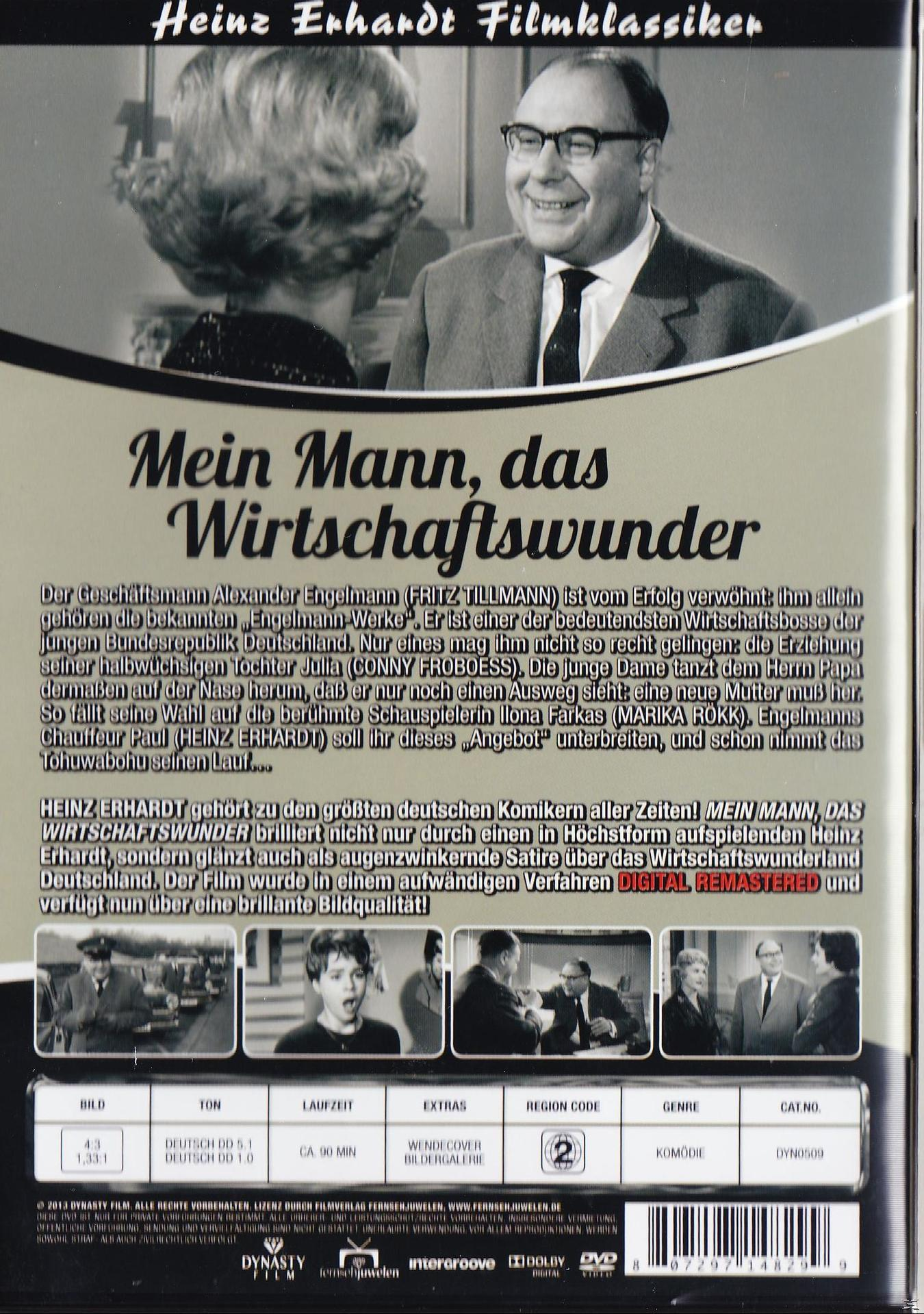 Rückseite einer DVD. Titel: Mein Mann, das Wirtschaftswunder.