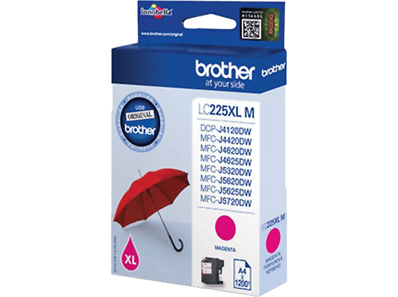 BROTHER Magenta LC225XLM; Tintenpatronen