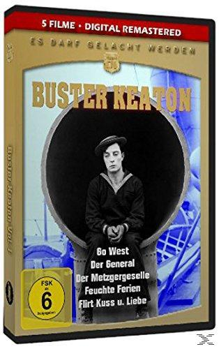DVD-Cover mit Mann im Matrosenanzug. Buster Keaton, Schwarzweißbild, Filmtitel.