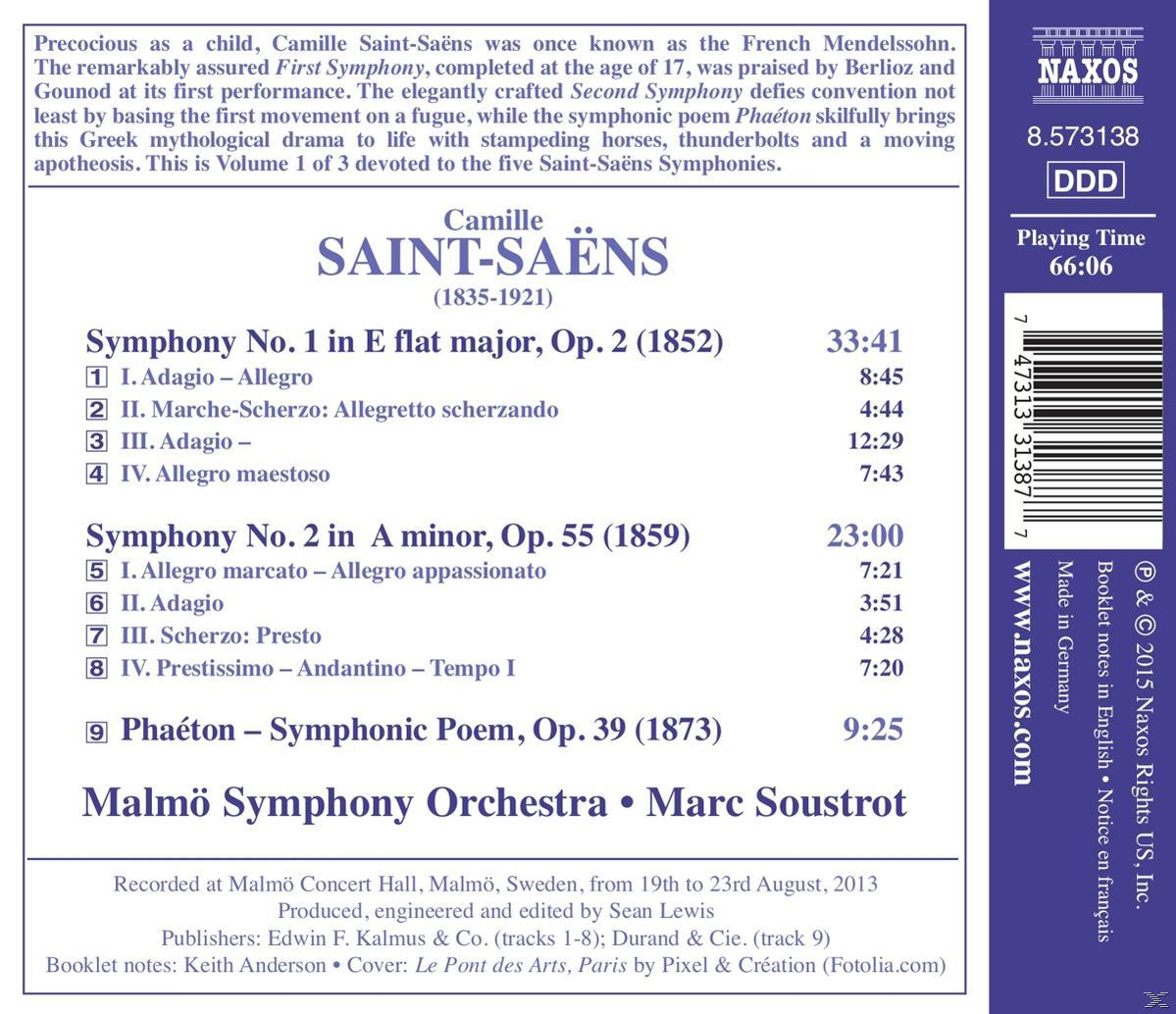 Malmö Symphony Orchestra - Sinfonien 1+2  - (CD)