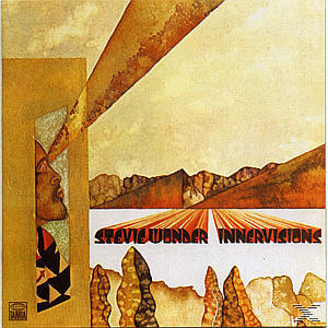 Stevie Wonder Inner Visions albumának borítója. Absztrakt művészet egy profillal, piros és barna háttérrel.