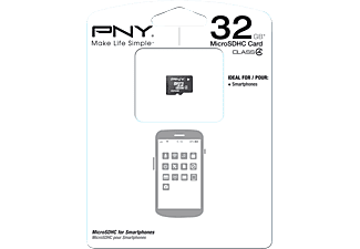 PNY SDU32G4PRE-EF Premium, Micro-SDHC Speicherkarte, 32 GB, 15 MB/s