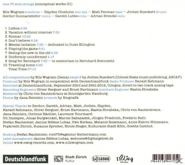 Nils Wogram Root 70 With Strings - Riomar  - (CD)