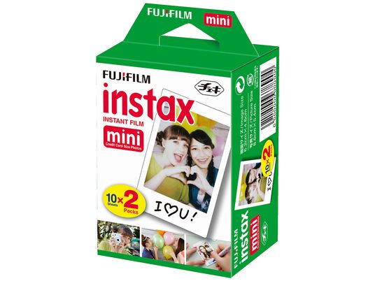 FUJIFILM Instax Mini 2x10 Blätter - Instant Film (Weiss)