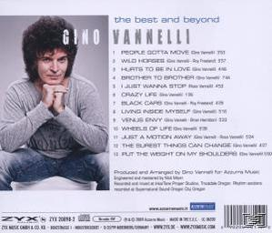 Albumcover: Gino Vannelli sitzt auf einem Stuhl, Text über das Album und die Titelliste.