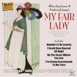 Musikalbum-Cover, Frau in Kleid, Text: My Fair Lady, mit Titelliste.