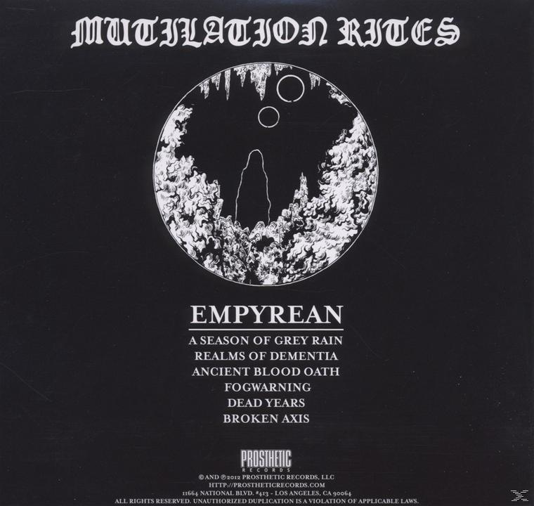 Mutilation Rites - Empyrean  - (CD)