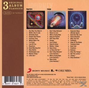 CD-Cover: 3 Albumcover, Titelliste, Text und Logos auf der Rückseite.