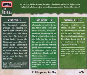 Albumcover: drei Tafeln mit Text, grüner Hintergrund, Titel 'Winnetou'.