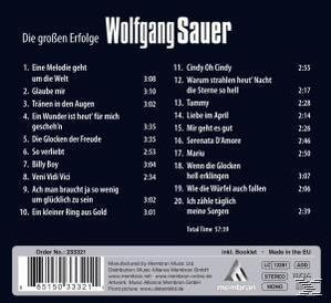 Wolfgang Sauer - Die großen Erfolge  - (CD)