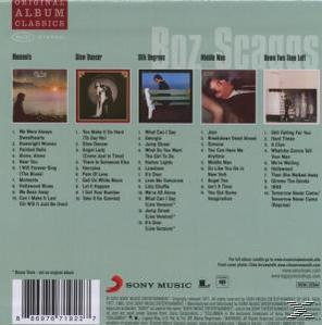 Album-Rückseite mit Titellisten. Verschiedene Albumcover sind abgebildet.