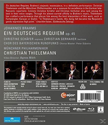 Brahms: (Blu-ray) Requiem Deutsches München, (Philharmonie - Schäfer/Gerhaher Ein - 2007)