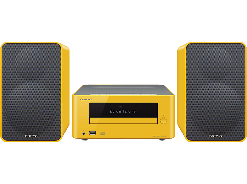 Microcadena | Onkyo CS-265 Amarillo, Bluetooth, NFC, Lector CD