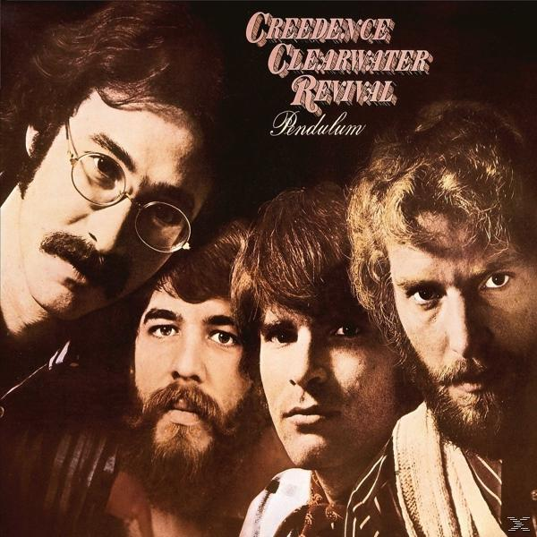 Albumcover mit vier Männern und den Worten "Creedence Clearwater Revival" und "Pendulum".