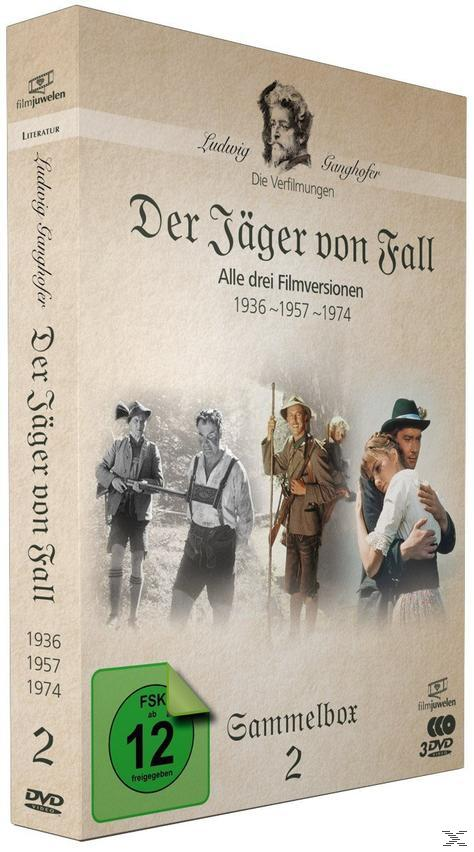 DVD-Box-Set. Drei Bilder auf der Vorderseite, grüne Bewertungsbox und Text auf Deutsch. Ein Mann ist abgebildet.
