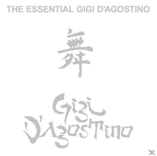 Albumcover. Titel: The Essential Gigi D'Agostino. Ein stilisierter chinesischer Schriftzeichen über dem Künstlernamen.
