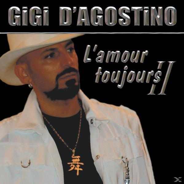 Gigi D'Agostino Albumcover, Porträt des Sängers. Text: L'Amour Toujours II.