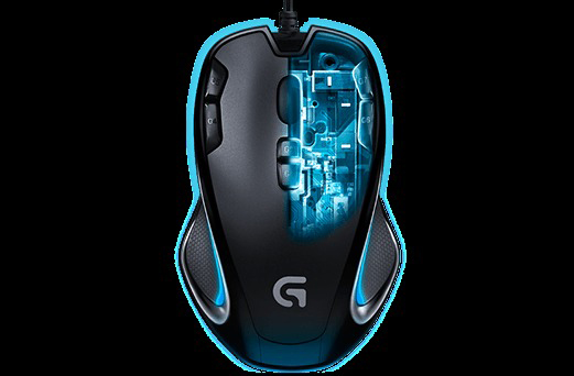 LOGITECH G300S Gaming Maus, Schwarz