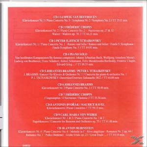 Rote CD mit Titelliste klassischer Musik.