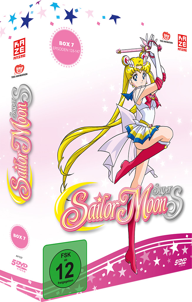 Sailor Moon S DVD-Box-Set. Eine Cartoon-Frau in einem Sailor-Outfit ist auf dem Cover.