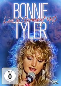 DVD-Cover. Blonde Frau singt mit Mikrofon. Blaues und weißes Thema.